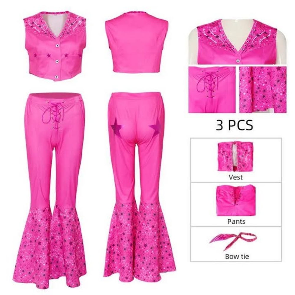 Pink Barbie Cowgirl Costume.